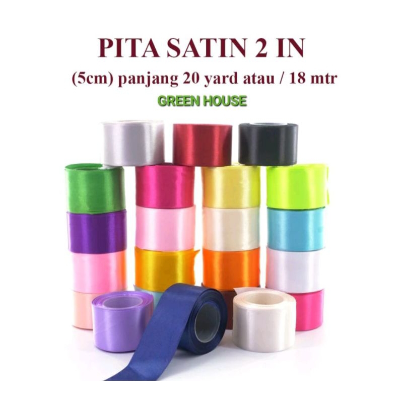 ROLL PITA SATIN 2inch | Pita Satin 5cm | Pita Satin 2 inch | Pita Satin 5 cm