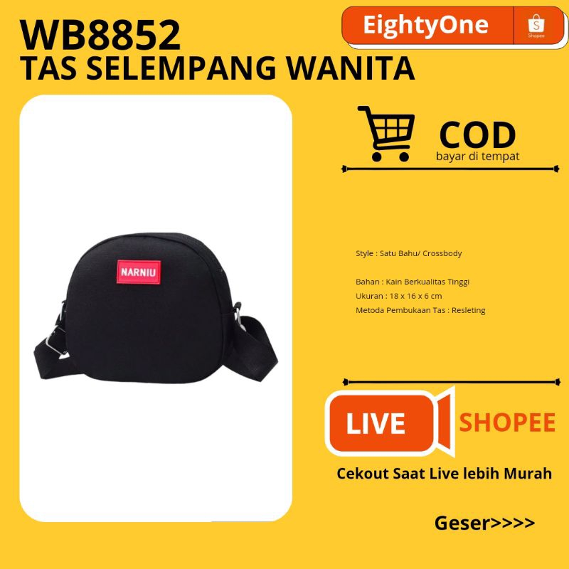 WB8852 Tas Selempang Wanita Import