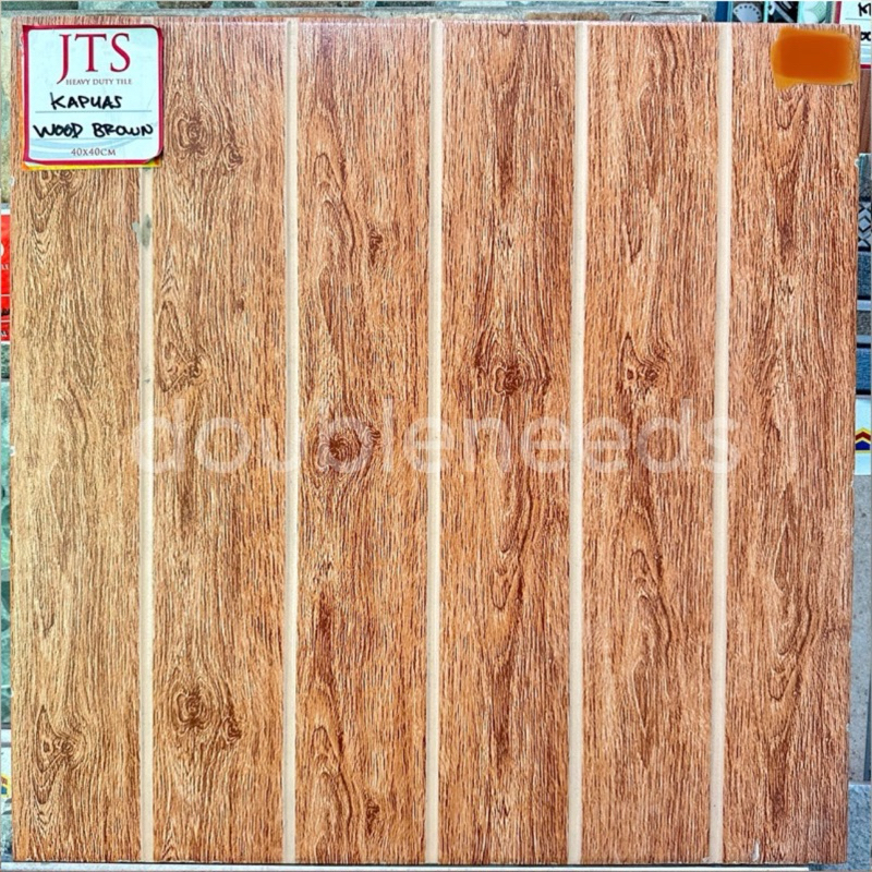 KERAMIK LANTAI KAPUAS 40x40 / KERAMIK LANTAI MOTIF KAYU / KERAMIK LANTAI JTS 40x40