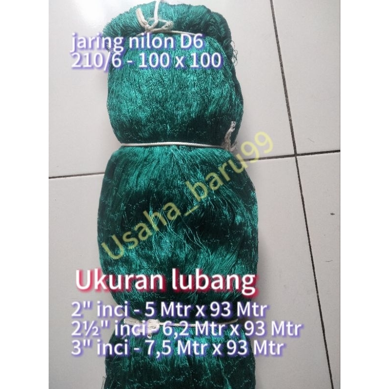 JARING NILON D6 210D/6-100MDX100YDS
