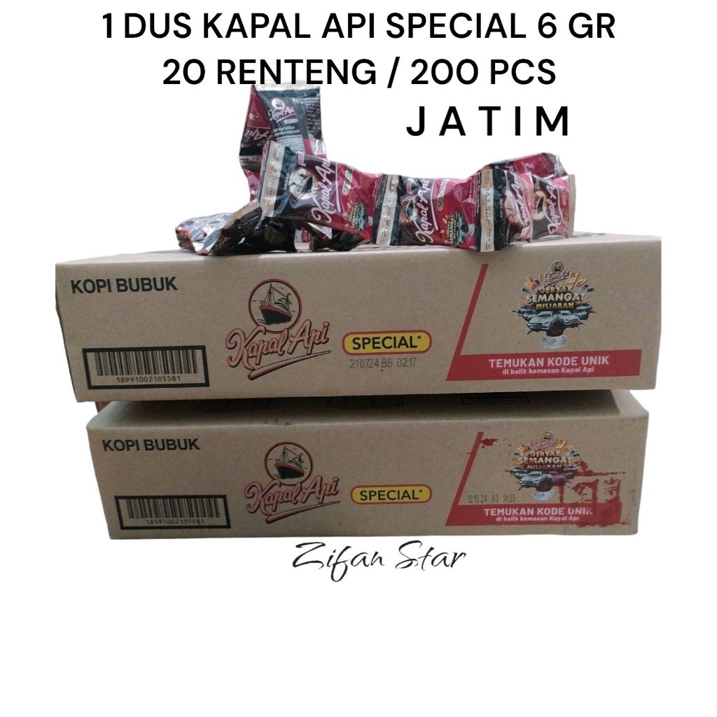 

(JATIM) 1 Dus Kopi Kapal Api mini 6gr 20renceng*10bgks (total 200 bgks)