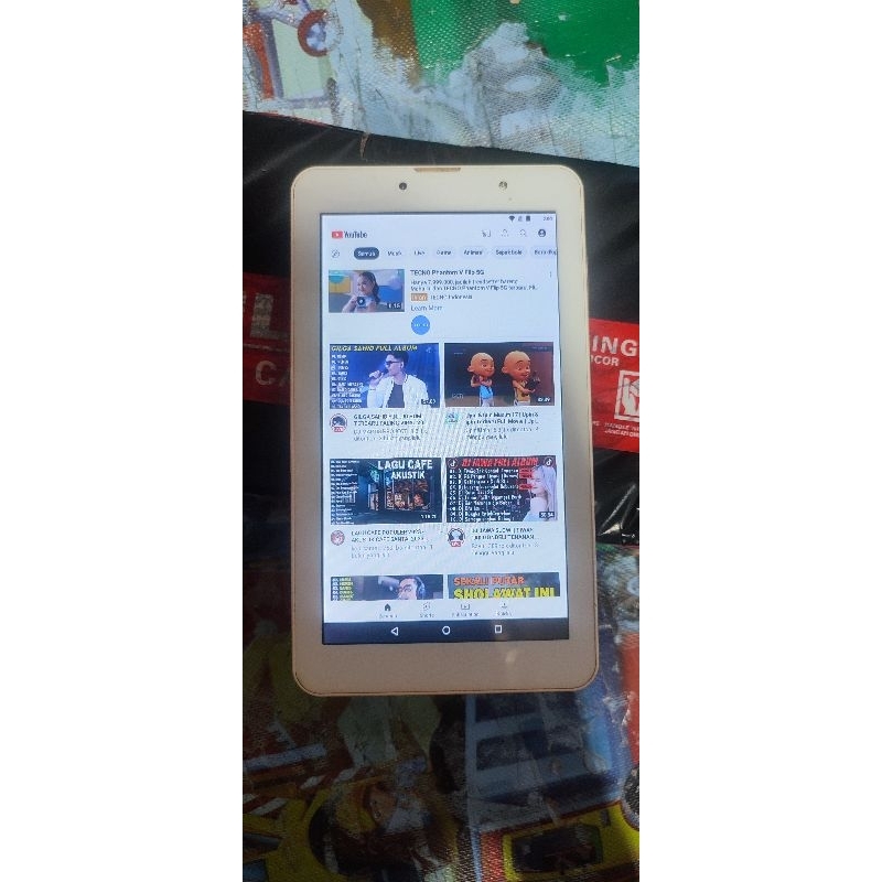 Tablet Advan i7 jaringan 4G Ram 2Gb normal preloved