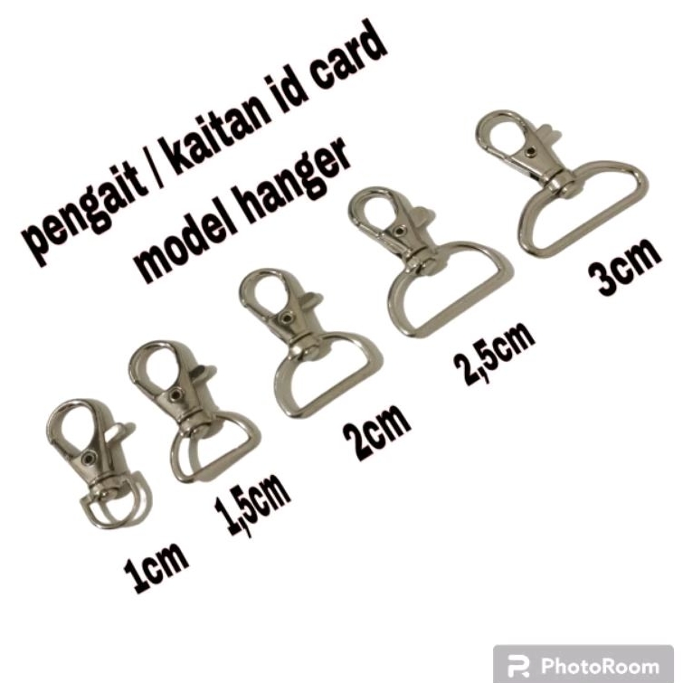 

HJK 144pcs kaitan cantelan pengait kait hanger / kaitan id card nikel