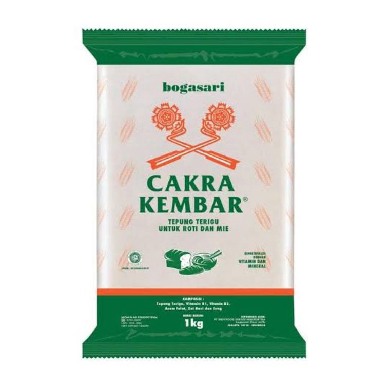

Terupd@te Tepung Terigu Cakra Kembar Bogasari 1 kg Protein Tinggi Weekend