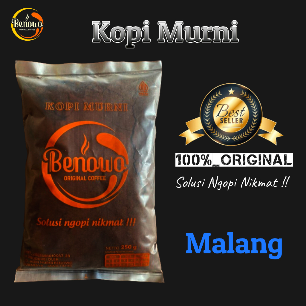 

Kopi Benowo | Kopi Bubuk Malang 100% Murni | 250Gram