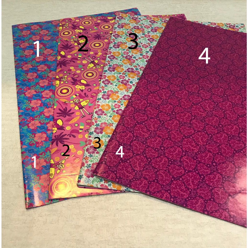 

KERTAS KADO SURFER GIRL ORIGINAL UKURAN 64X48cm (PXL) 4 DESIGN 10 LBR