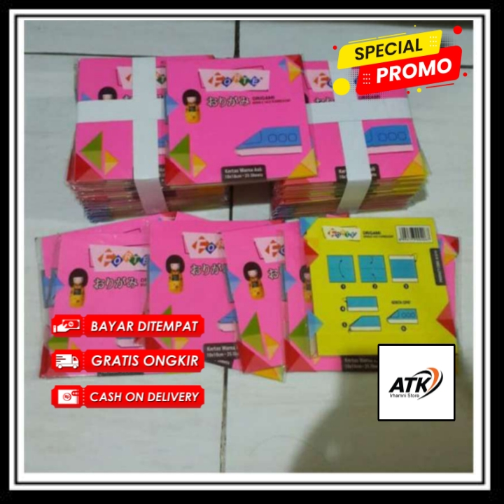 

kertas Origami SIDU satu Muka UK 16 x 16 cm 1 PAK isi 100 Lembar