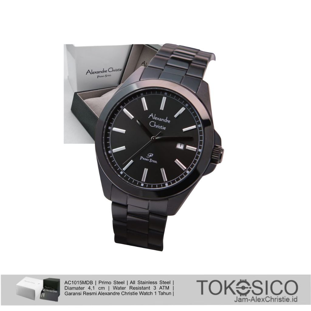 Alexandre Christie jam tangan pria ORIGINAL AC1015 garansi resmi 1 tahun, Alexander Cristy 100% ori