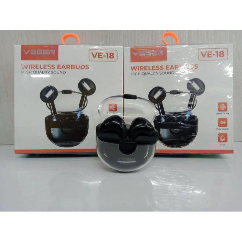 Earphone Veger Bluetooth V5.3 - True Wireless Stereo - Earphone Bluetooth