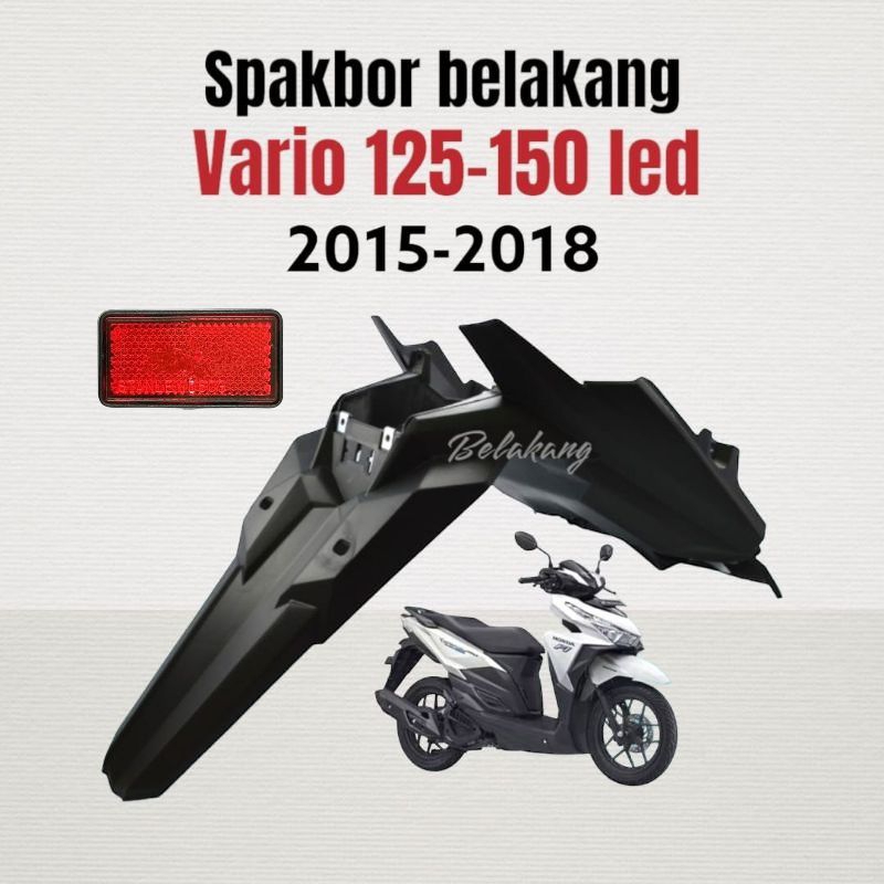 Spakbor Belakang Vario 125-150 Led Old 2015-2018 Lampu Mata Kucing