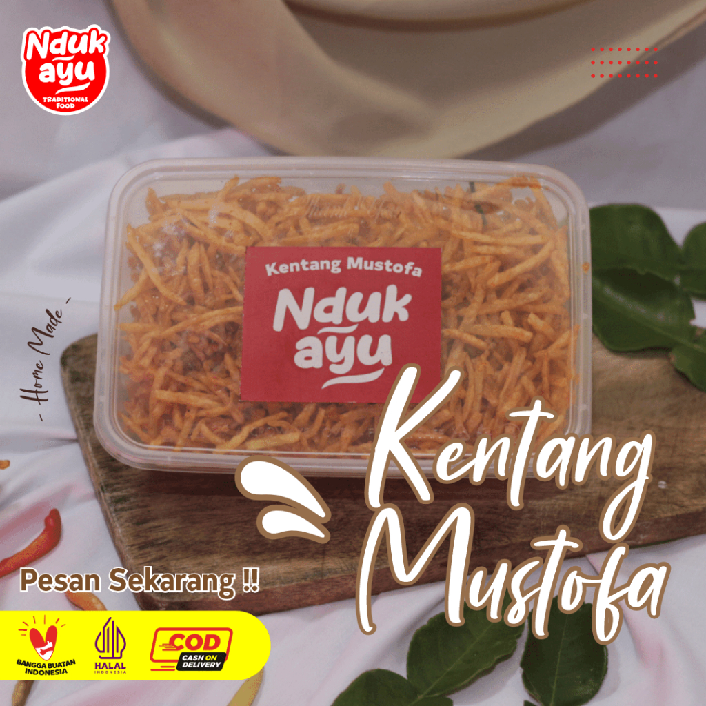 

Kentang Mustofa Mustopa Kering Kentang Pedas Manis Asli Nduk Ayu Halal