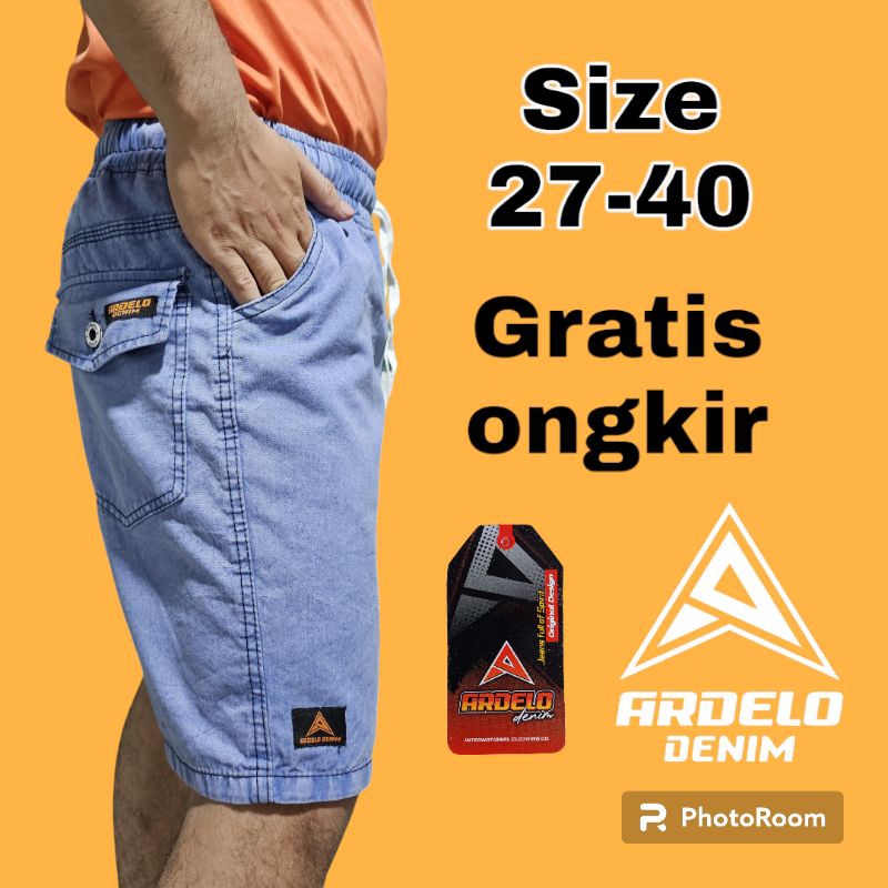 Murah Celana Pendek Pria Dewasa Jeans BroadShot Size 27-40
