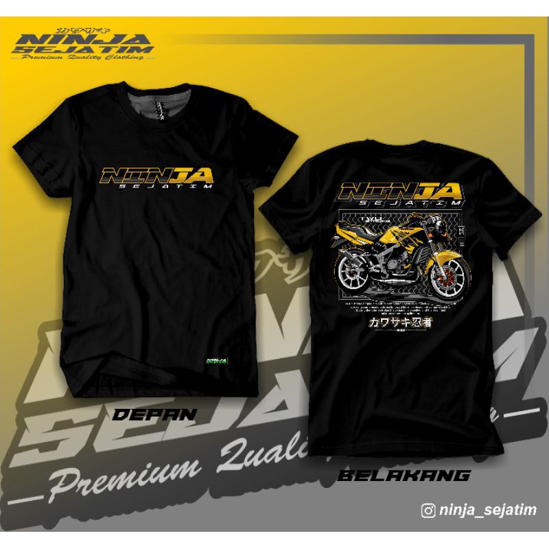 (BISA COD) KAOS NINJA SEJATIM DESAIN NINJA SS KUNING DIJAMIN 100% ORIGINAL TERBARU TERLARIS BAJU NIN