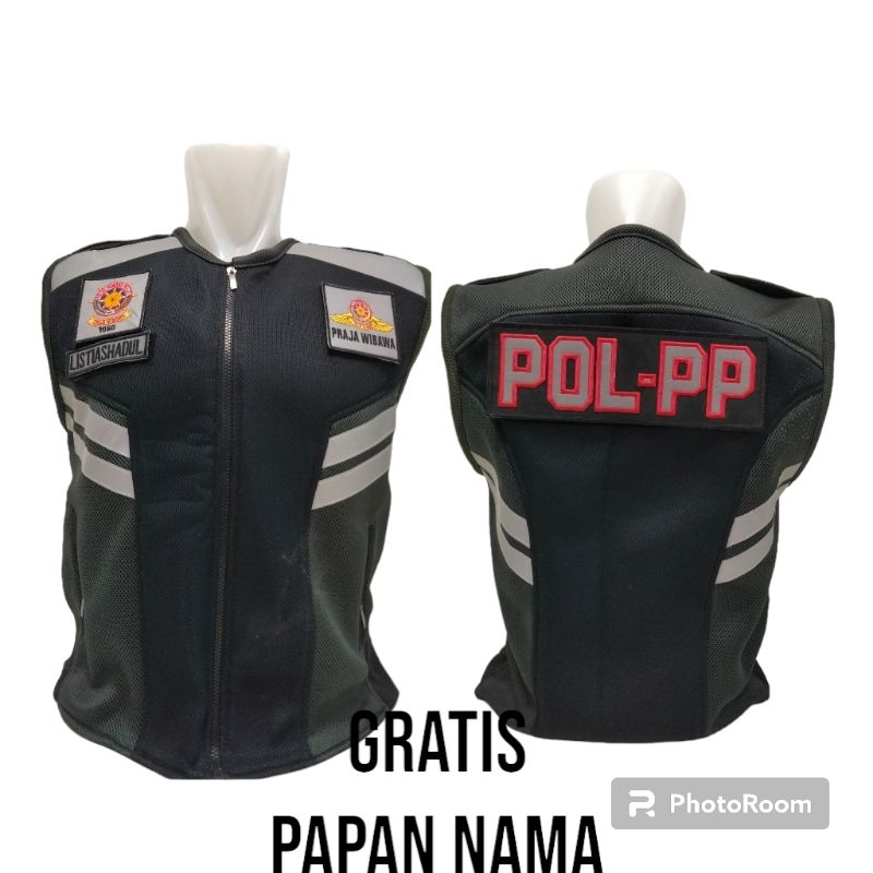 rompi Satpol-PP / pol pp rompi pol pp terbaru rompi jala tebal