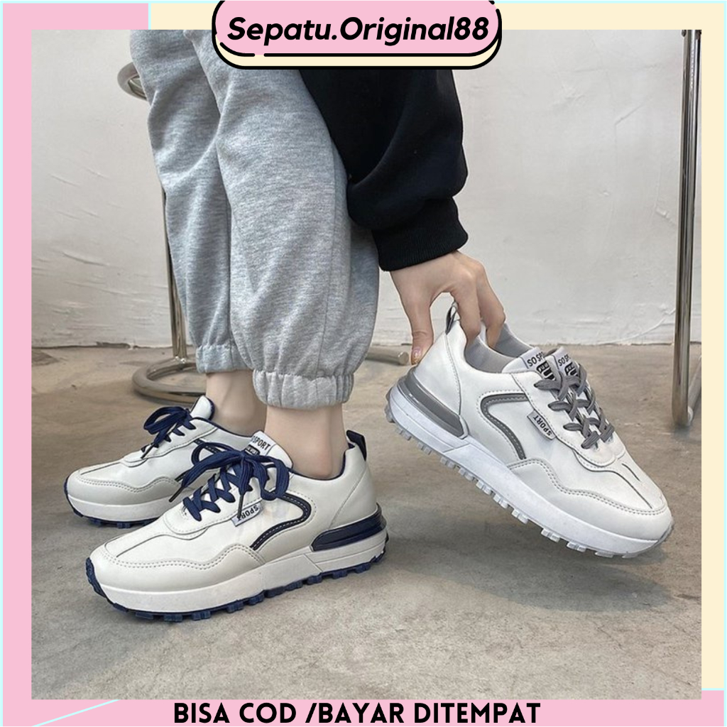 {COD} Sepatu Sneakers Wanita Sepatu Import Sepatu Terlaris 2021