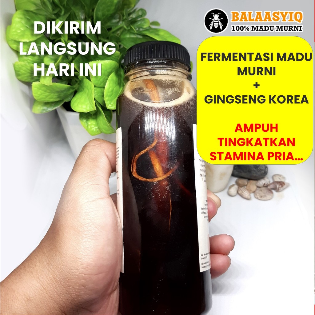 

Madu gingseng alami tanpa campuran lain produk sesuai gambar dijamin 100%