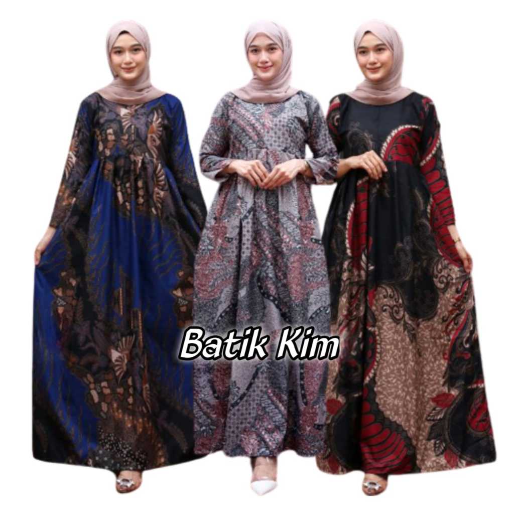 Gamis Batik Wanita Jumbo Gamis Terbaru Gamis Busui Motif Prada Merah Gamis Batik Pekalongan Gamis Ba