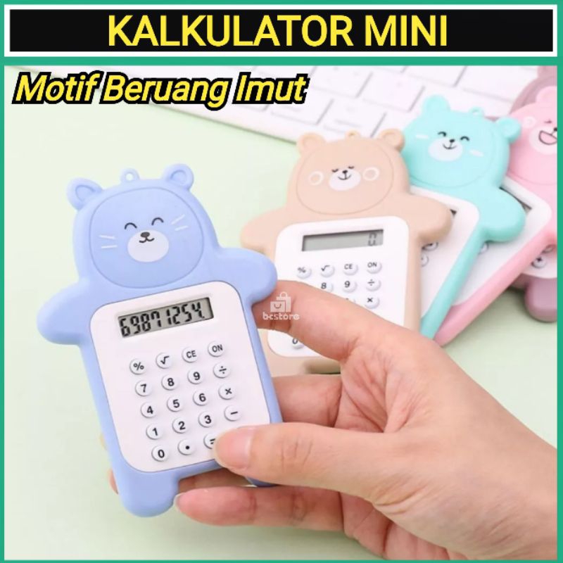 

Kalkulator Mini Portabel Motif Beruang / Calculator Mini Portable Motif Bear Warna Warni