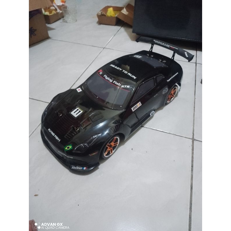 kit rc car drift hsp flying fish 1/10 body Nissan GTR kit only