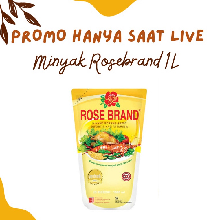 

Best Product↕ [BISA COD JATENG] Minyak goreng rosebrand 1 liter Harga ｀ー´