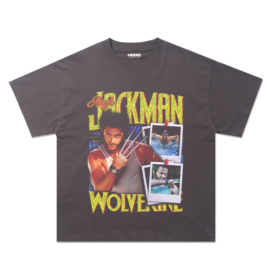 Kaos Hugh Jackman Wolverine VIntage / Kaos Wolverine Oversize Marvel / Deadpool 3