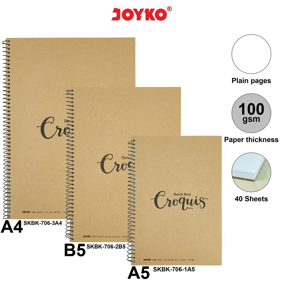 

[Produk NH64] Buku Sketsa Gambar Sketch Book Joyko SKBK-706 09h0a