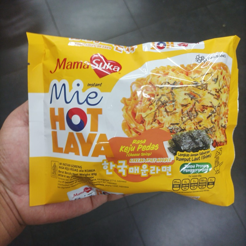 

Mamasuka Mie Instan Hot Lava Rasa Keju Pedas 89gr Mie Instan Hotlava