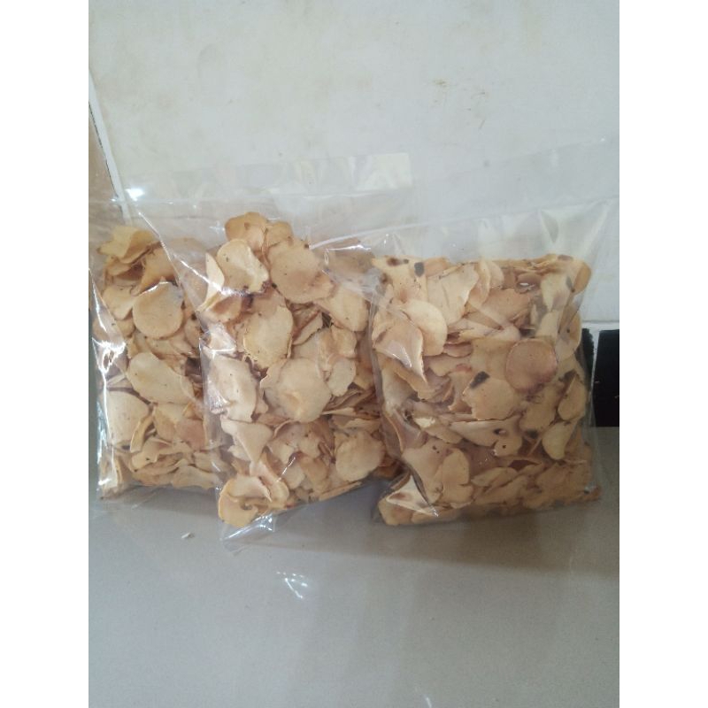 

kripik gayam original selalu baru & fresh 500 gram packing free bable wrap