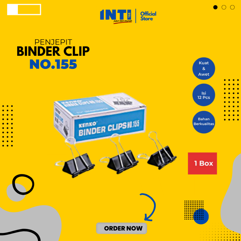 

Binder Clip Kenko No.155 - Klip Binder