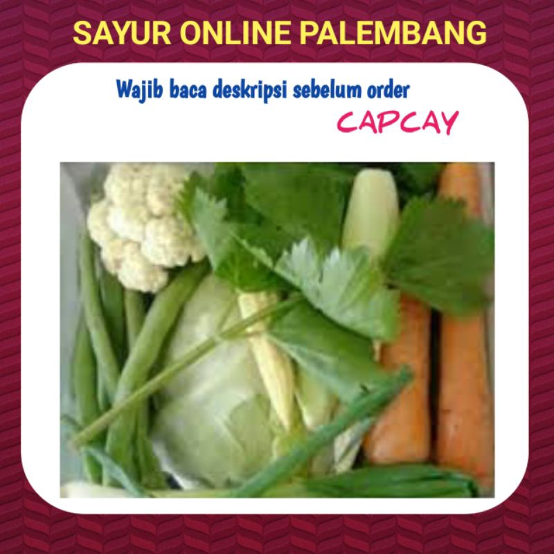 

Sayur Capcay Per Bungkus - Toko Sayur Sayuran Segar Online Palembang