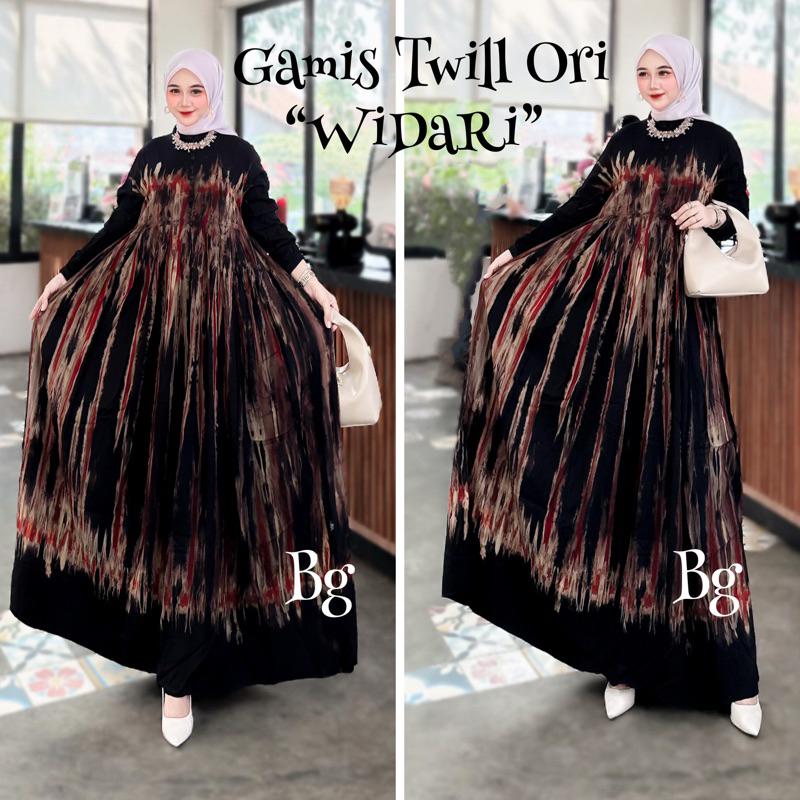 Gamis Twill ori bg collection Motif widari