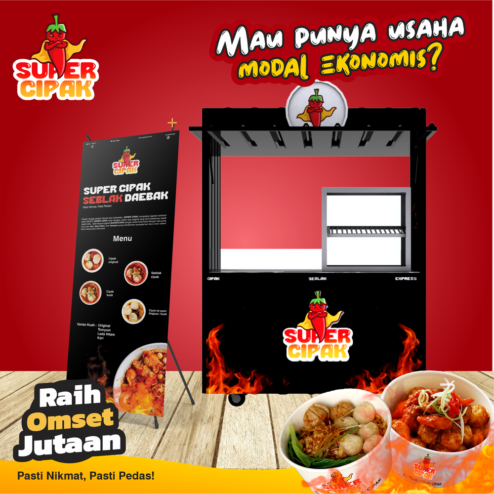 Paket Usaha Seblak Cimol dan Menu lain dari SUPER CIPAK