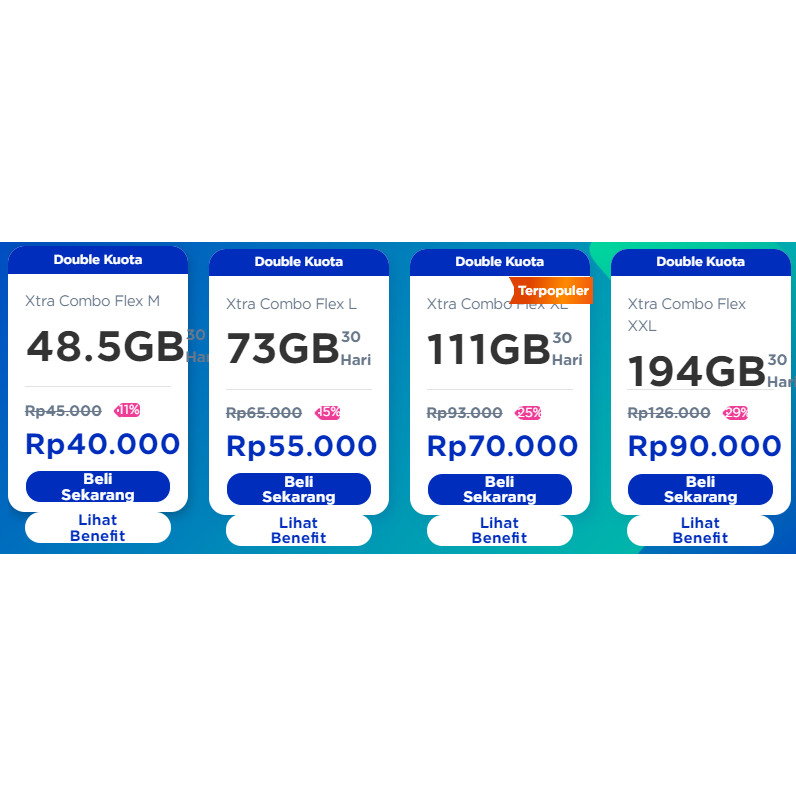 XL COMBO FLEX S AMPAI XXXL GRATIS ONGKIR