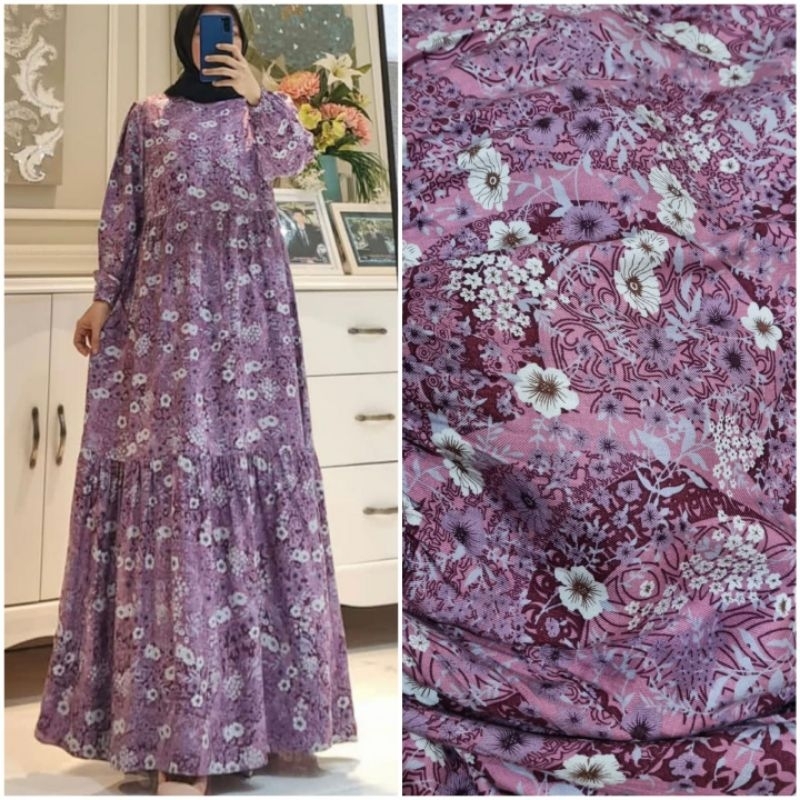 Baju Gamis Wanita - Dress Rayon EDN  BJ29