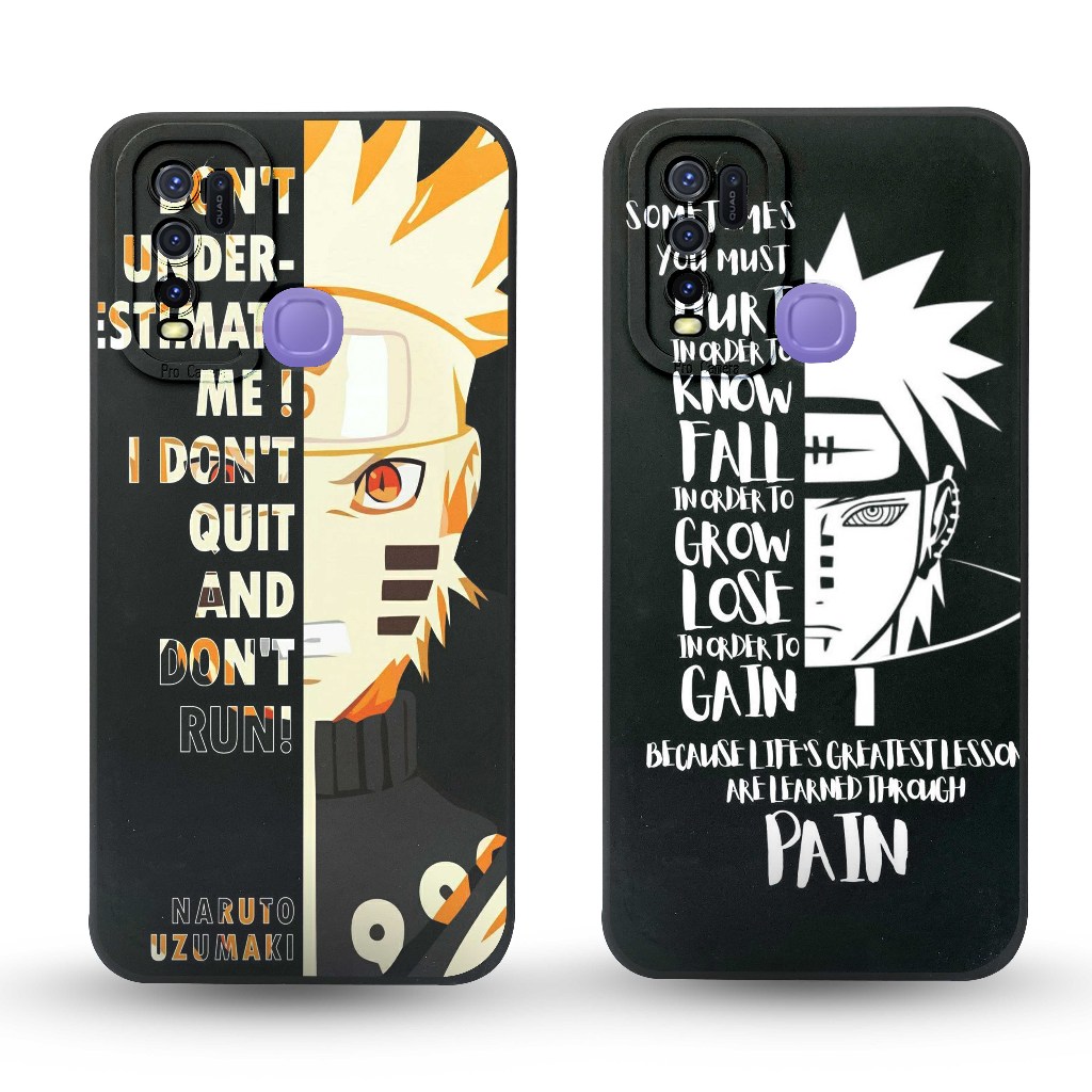 Casing Naruto Vivo Y30i Y50 Y30 - Fashion Case Gambar Anime - Softcase Tpu Pro Camera