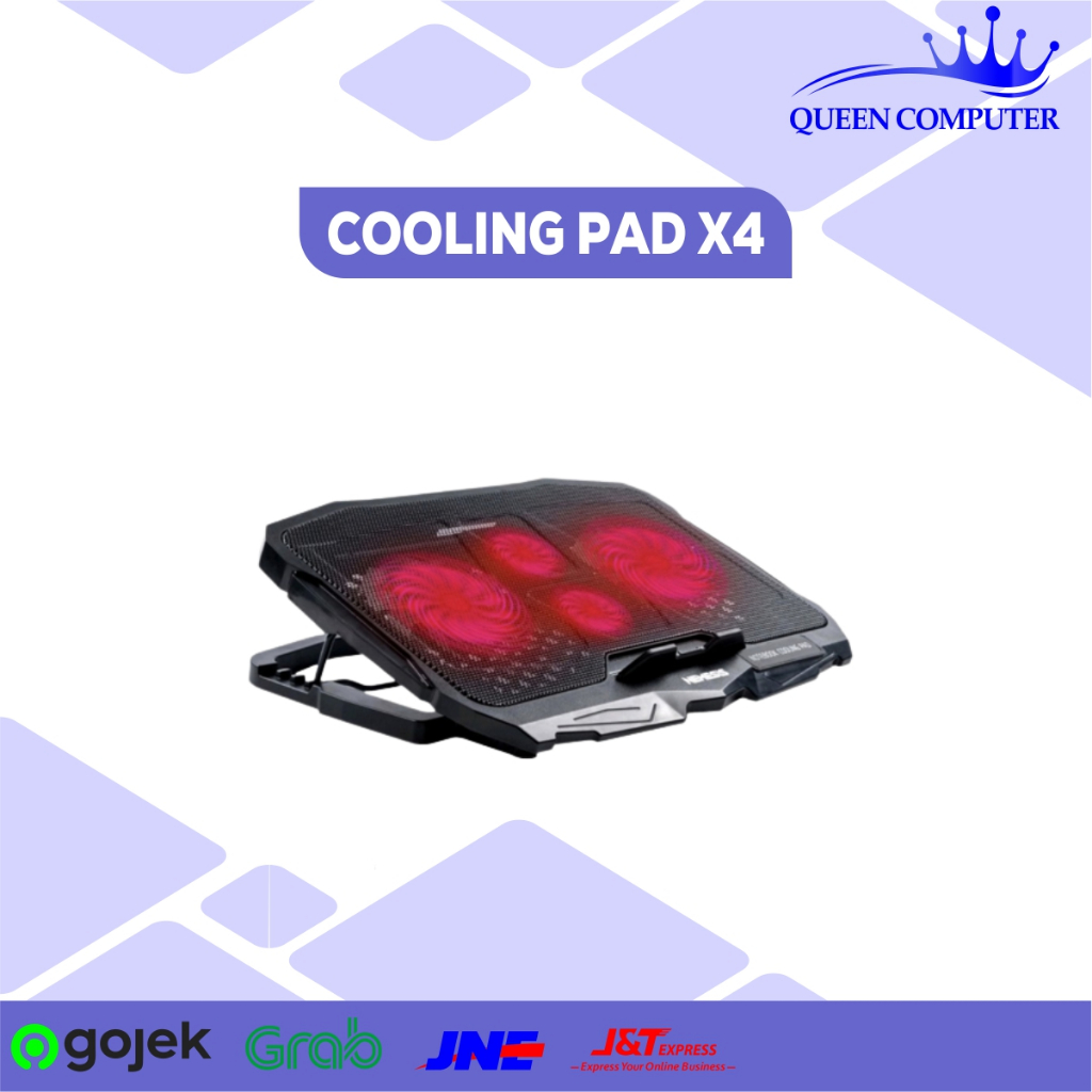 NYK Nemesis Cooling Pad X4 / Pendingin Laptop / Kipas Laptop