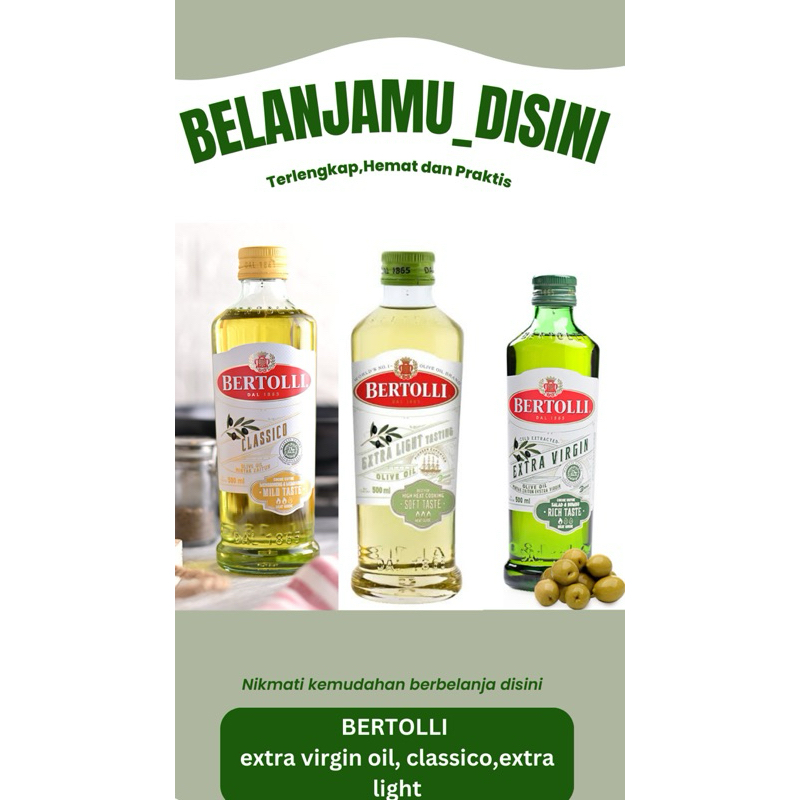 Bertolli extra virgin / Classico / Extra Light /Olive Oil