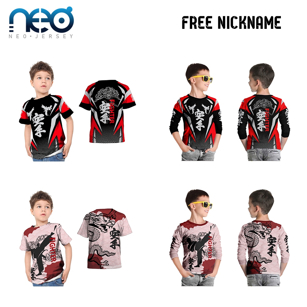 Jersey Karate | Jersey Karate Anak | Jersey Karate Custom Nama | Kaos Karate | Karate Jersey