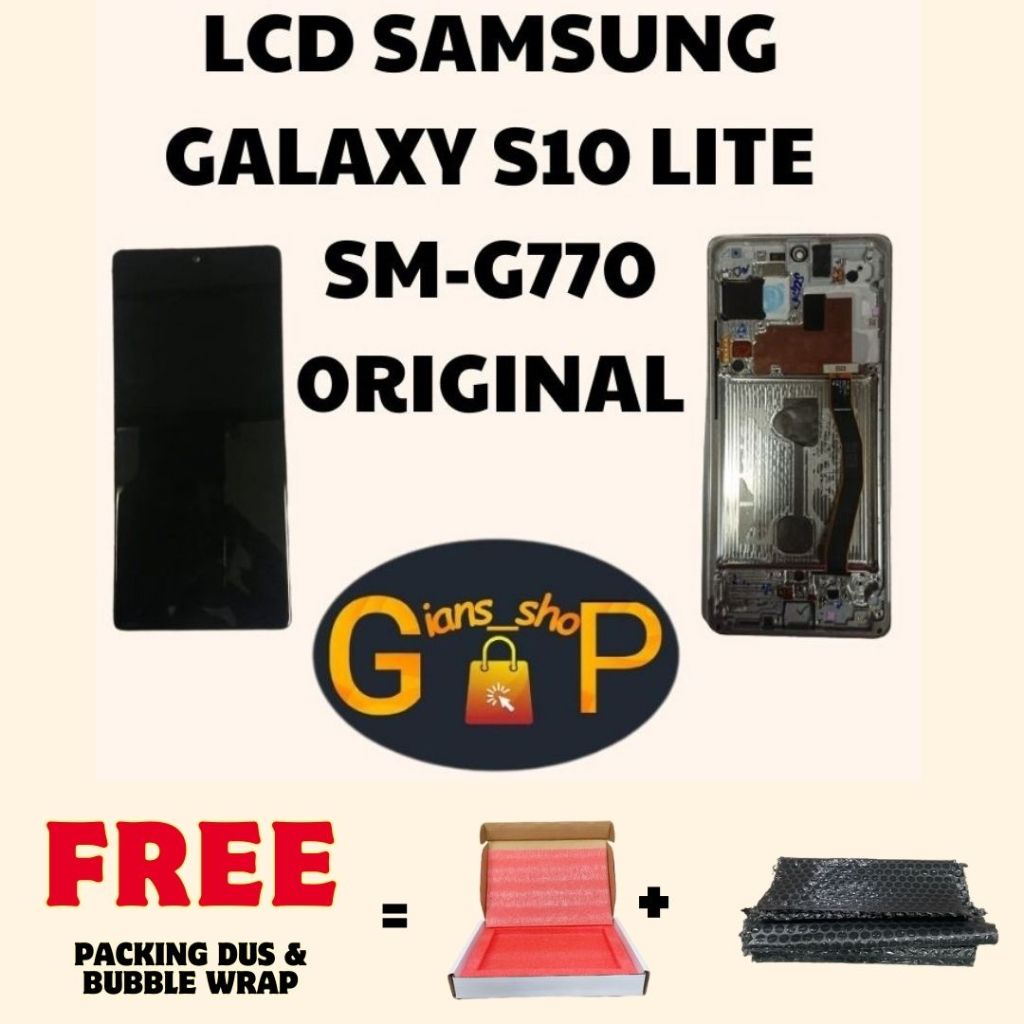SAMSUNG LCD GALAXY S10 LITE G770 ORIGINAL COPOTAN