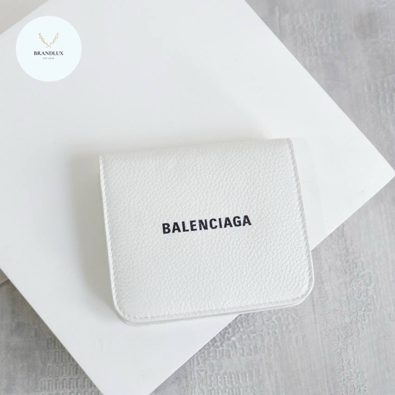 BALENCIAGA Cash Mini Wallet White / Blanc