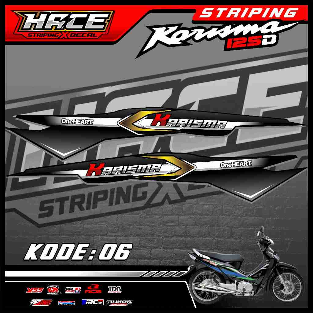 STICKER STRIPING KARISMA 125D  - STRIPING KARISMA 125D PREMIUM 06