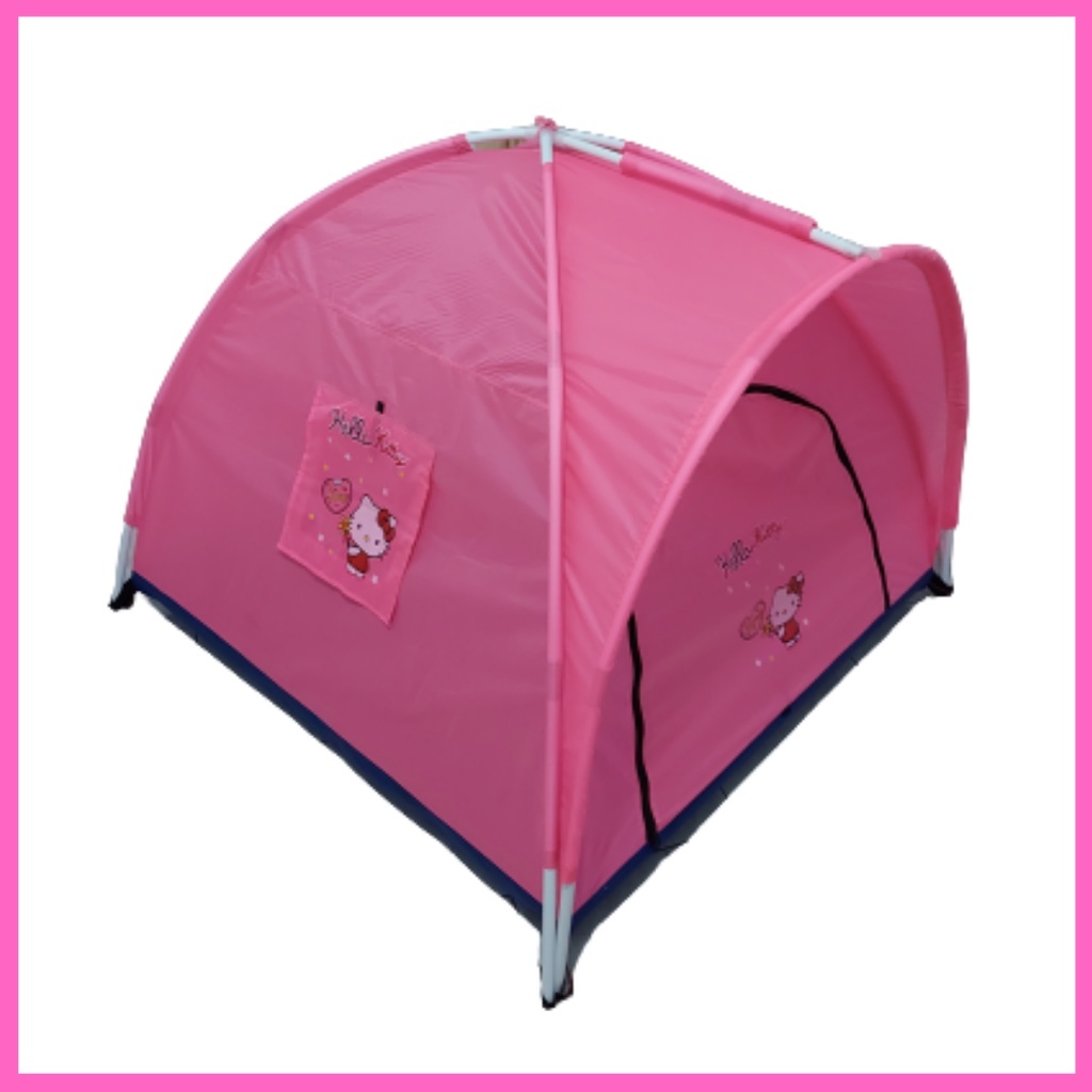 Tenda Anak Pink hello kitty - ungu pony 160cm | Tenda Camping Anak Pink | Tenda Kemah Anak Warna Pin