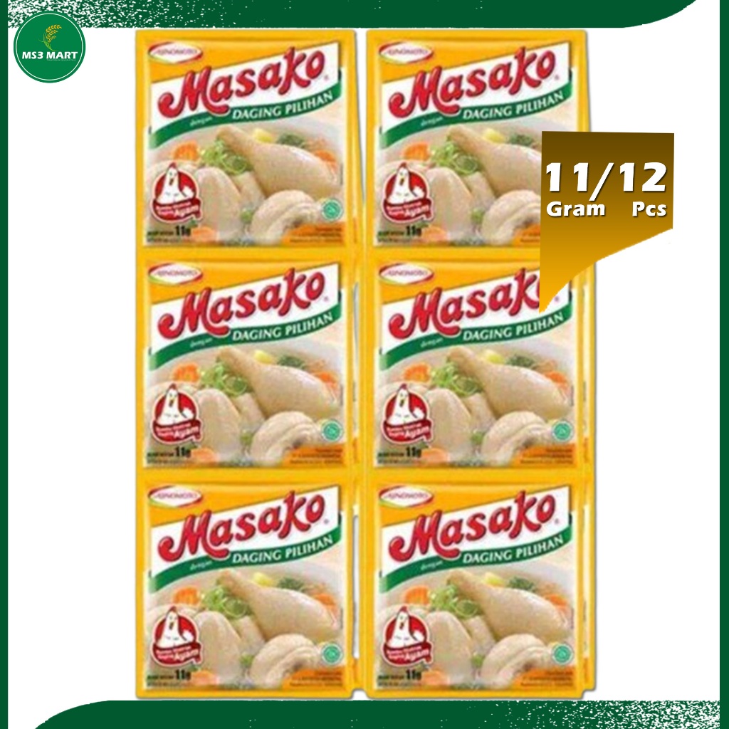 

AJINOMOTO PENYEDAP RASA MASAKO AYAM 12X11 GRAM - MS3 MART