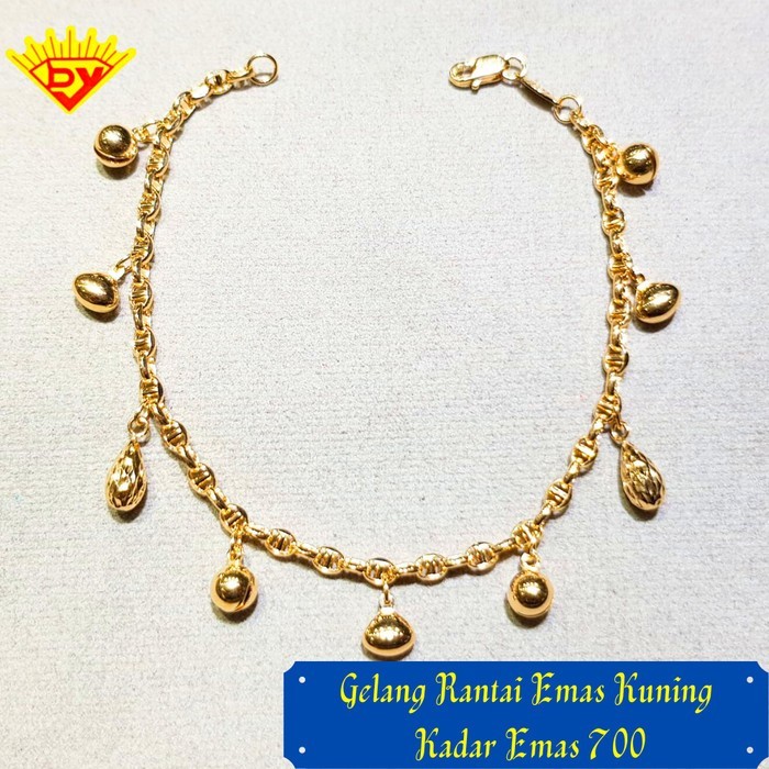 Gelang Rantai Emas 021 Kadar Emas 700