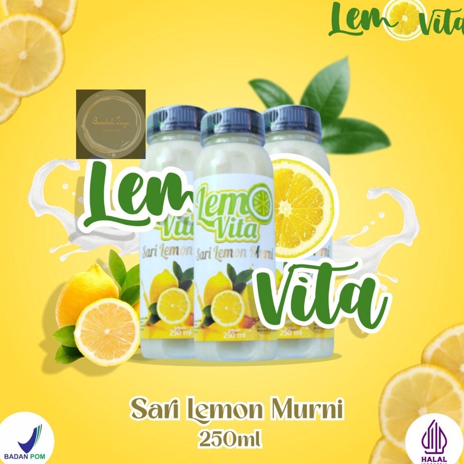 

[KODE IFQM9] [ 250ml ] BPOM LEMOVITA Sari Lemon Murni Jus Lemon 100% Murni Jus Diet