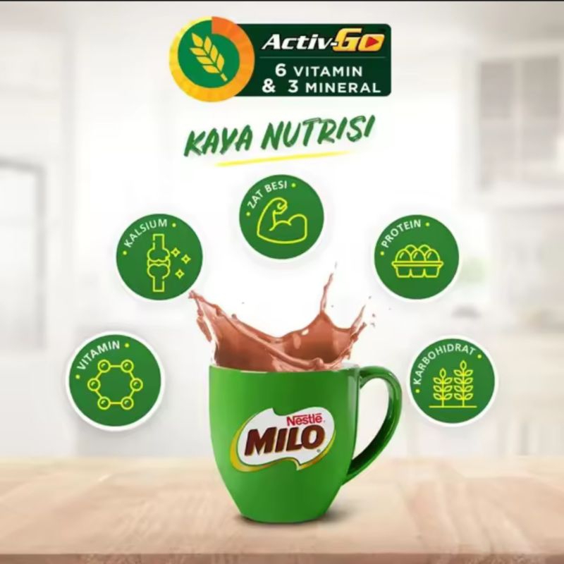 

MILO ACTIV-GO Susu Coklat Pouch 990g x 2pcs