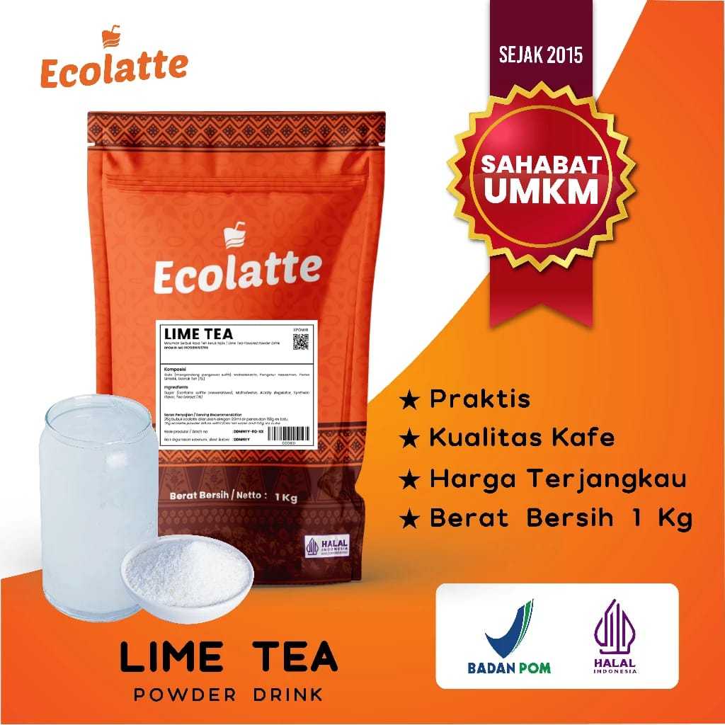 

Lime Tea Ecolatte Bubuk minuman powder