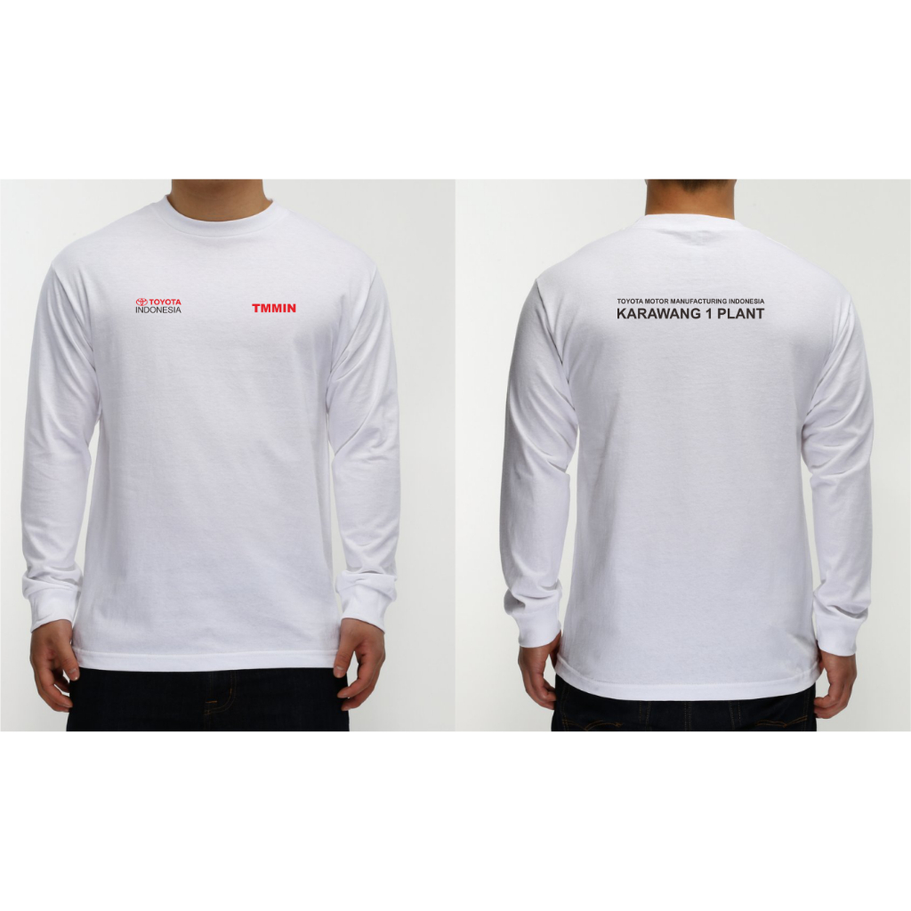 T-SHIRT KAOS PT TOYOTA TMMIN KARAWANG PLANT LENGAN PANJANG