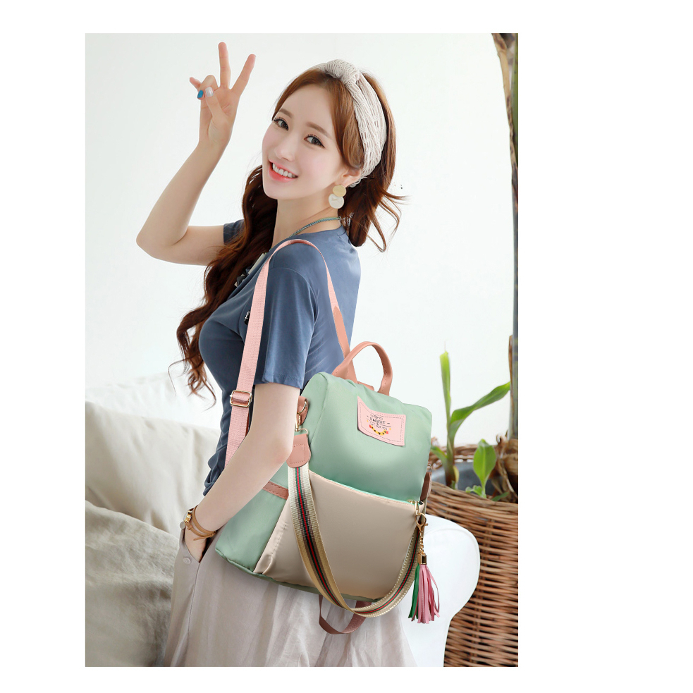 SC G3033 TAS RANSEL KECIL BACKPACK JALAN KERJA KULIAH WANITA RESLETING BELAKANG ANTI MALING