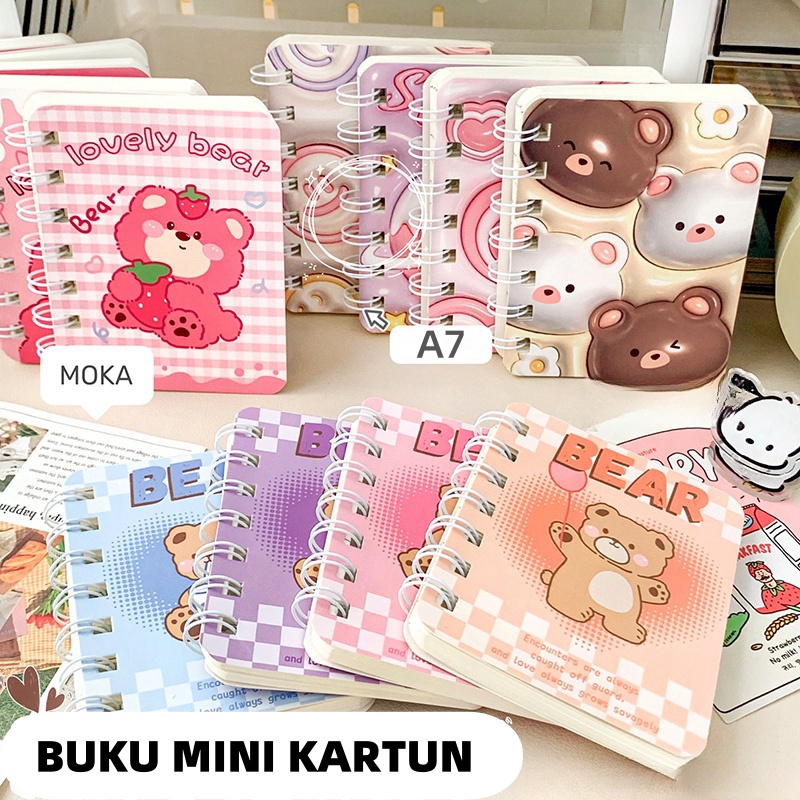 

BERKAH NOTE BOOK MINI I POCKET BOOK A7 I BUKU MOTIF LUCU I BUKU MINI A7 I BUKU SAKU MODEL BARU